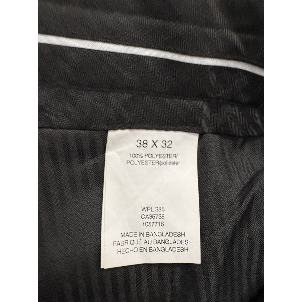 NEW Haggar Men's All Day Comfort Slim Straight Fit Pants Navy Men's Size 38 X 32 - Picture 6 of 12